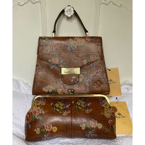 Patricia Nash•Casotta c/b & Potenaz Clutch Set• NWT•English Garden Map